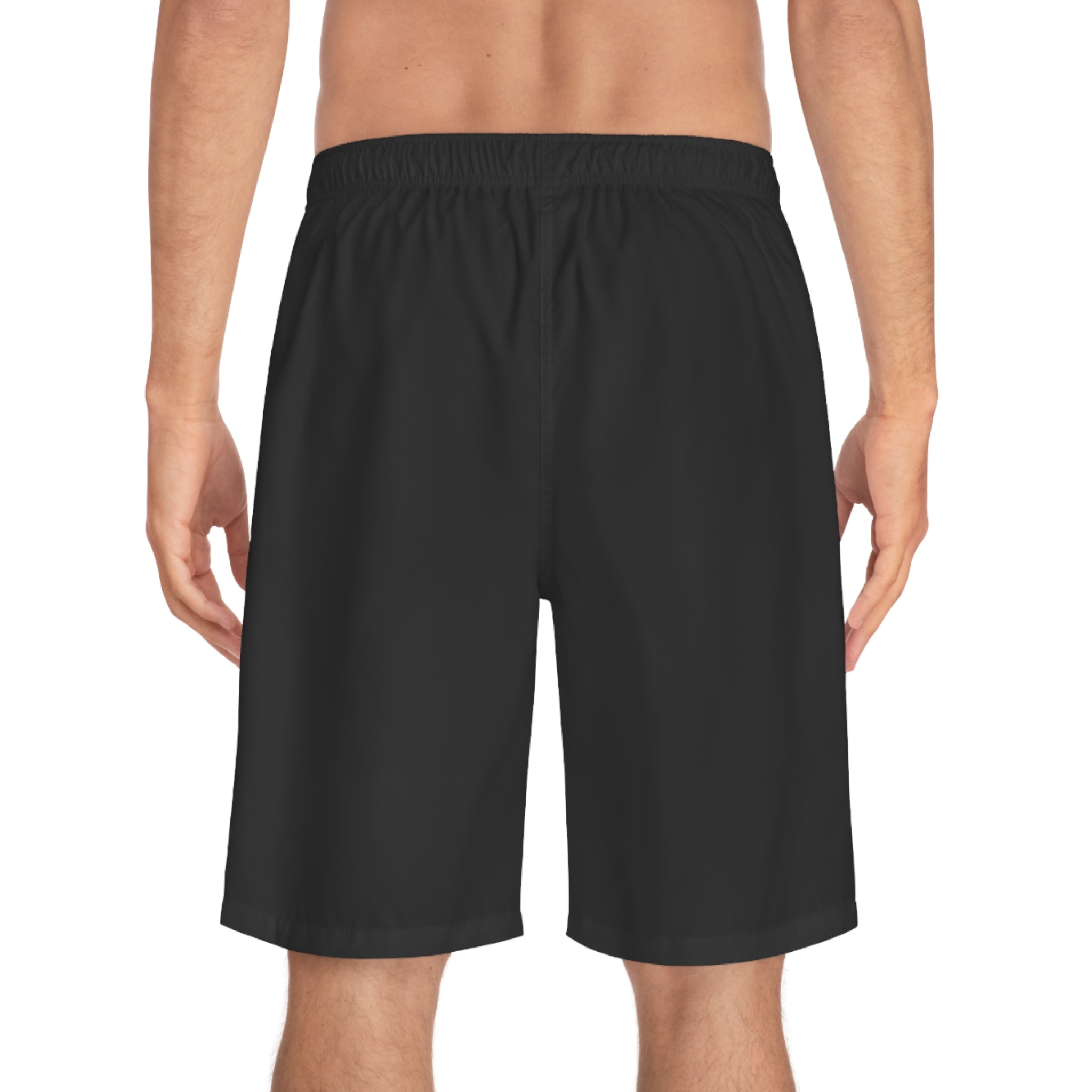 Discipline Over Motivation Men’s Board Shorts — Fitness Mindset Swim Trunks