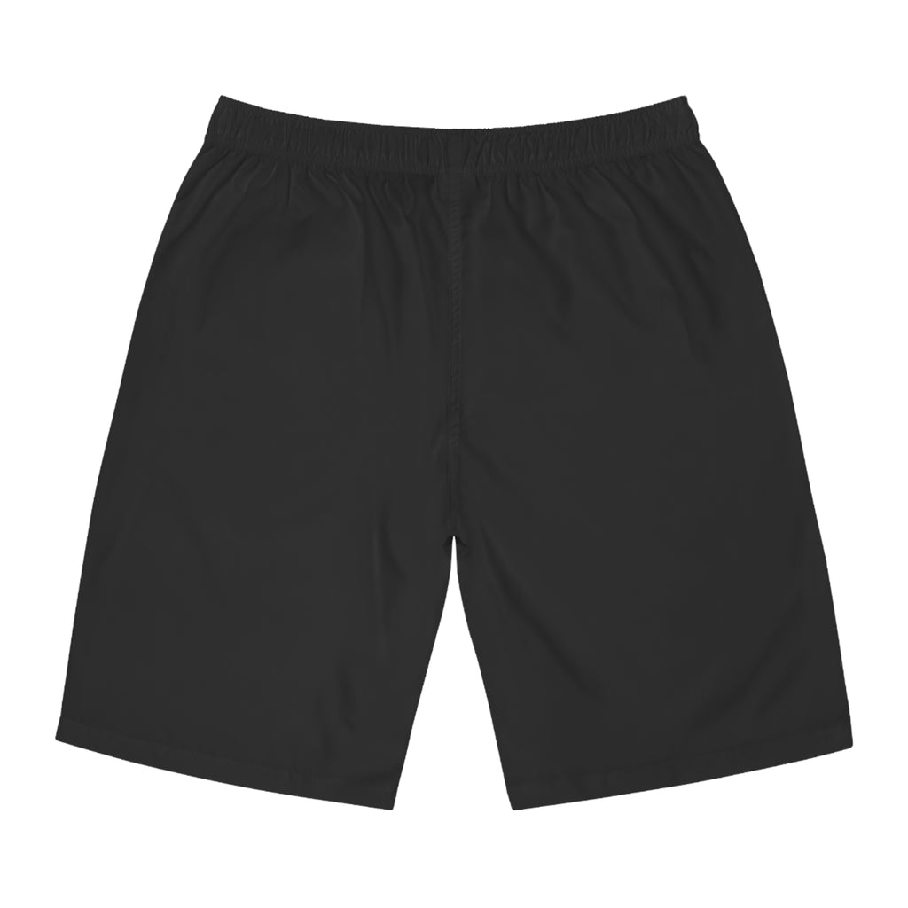 Discipline Over Motivation Men’s Board Shorts — Fitness Mindset Swim Trunks